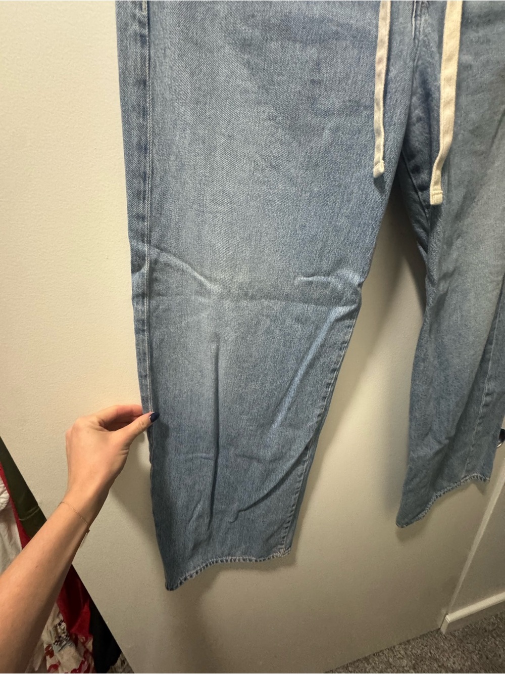 Only worn once! Citizens of Humanity Brynn Drawstring Trouser Jeans Blue Lace 27 - Picture 5 of 11